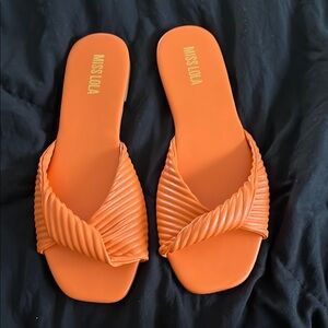 Vibrant Orange Sandals for Effortless Style